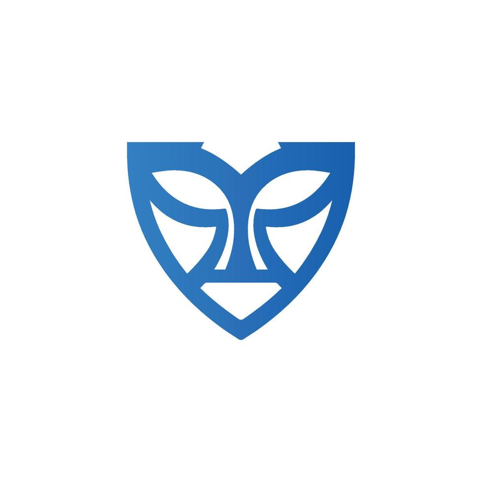 maschera logo simbolo per giocatori maschera simbolo disegno, grafico, minimalista.logo vettore