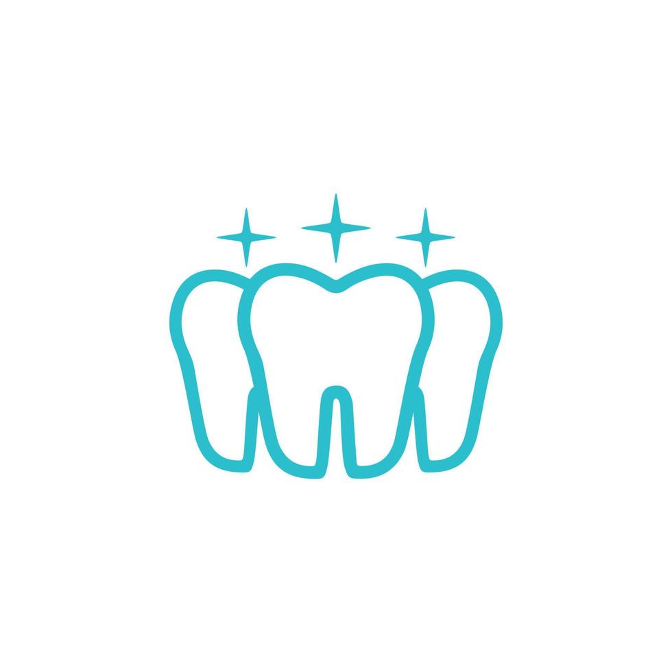 dentista logo dente simbolo salutare denti dente simbolo disegno, grafico, minimalista.logo vettore