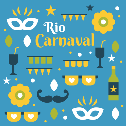 vettore di carnevale di Rio