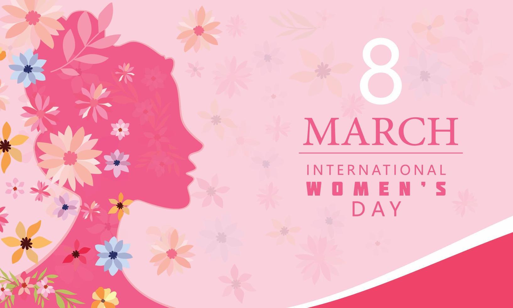 internazionale Da donna giorno. 8 marzo, vettore modello per Da donna giorno sociale media inviare,