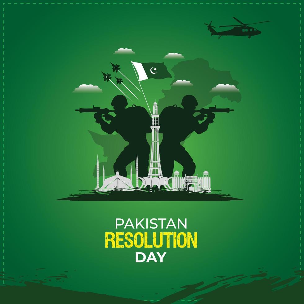 Giornata della difesa del Pakistan. concetto di celebrazione. 6 settembre modello per sfondo, banner, carta, poster. illustrazione vettoriale. vettore