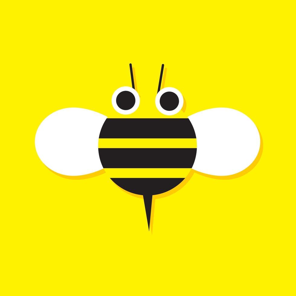 icona del fumetto di ape vettore