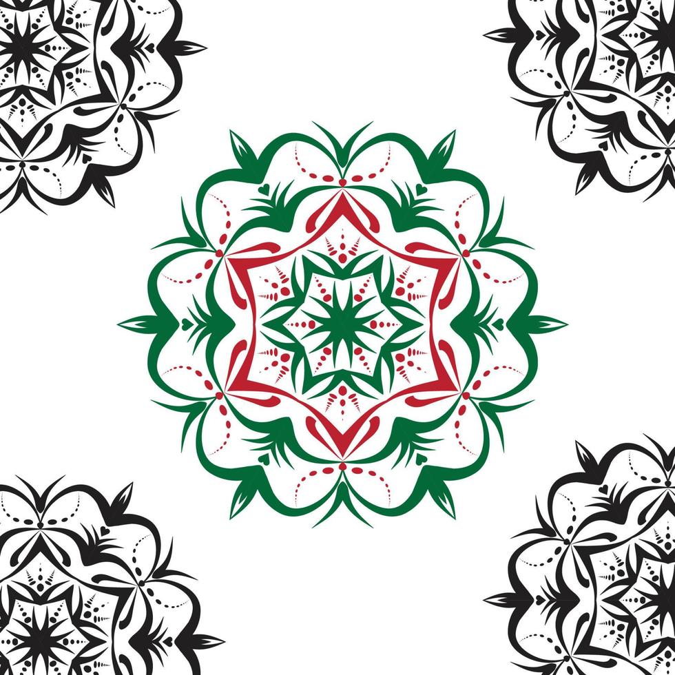 lusso indiano mandala arte design vettore