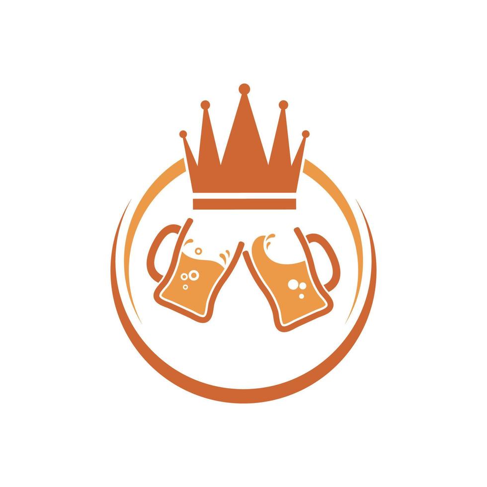birra logo icona vettore illustrazione design