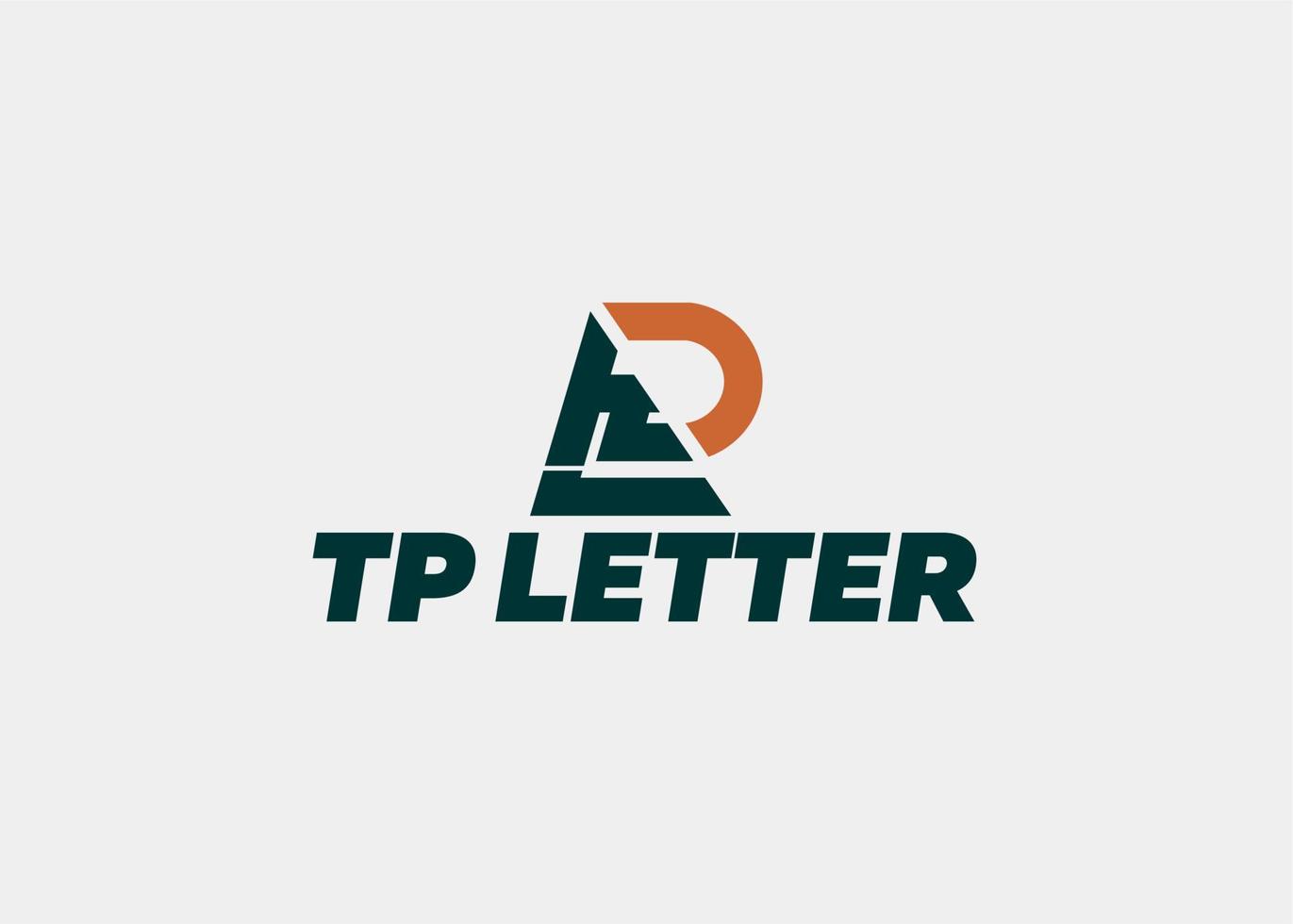 logo tp lettera azienda nome vettore