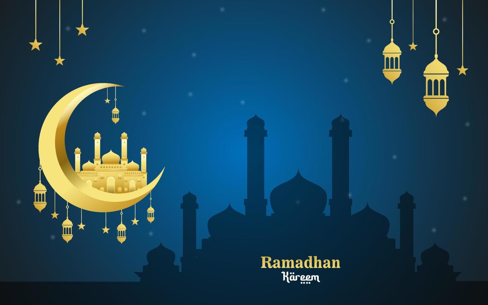 vettore bellissimo Ramadan kareem islamico sfondo