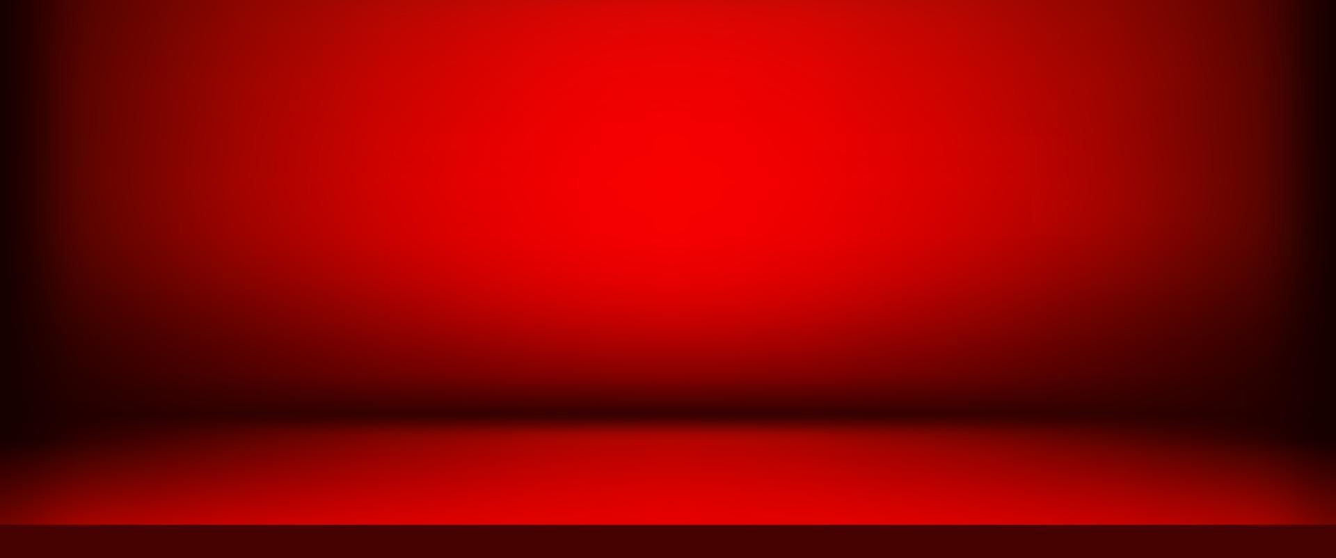 sfondo astratto rosso di lusso. progettazione del layout di san valentino di natale, studio, stanza. rapporto di affari con colore sfumato cerchio liscio. illustrazione vettoriale