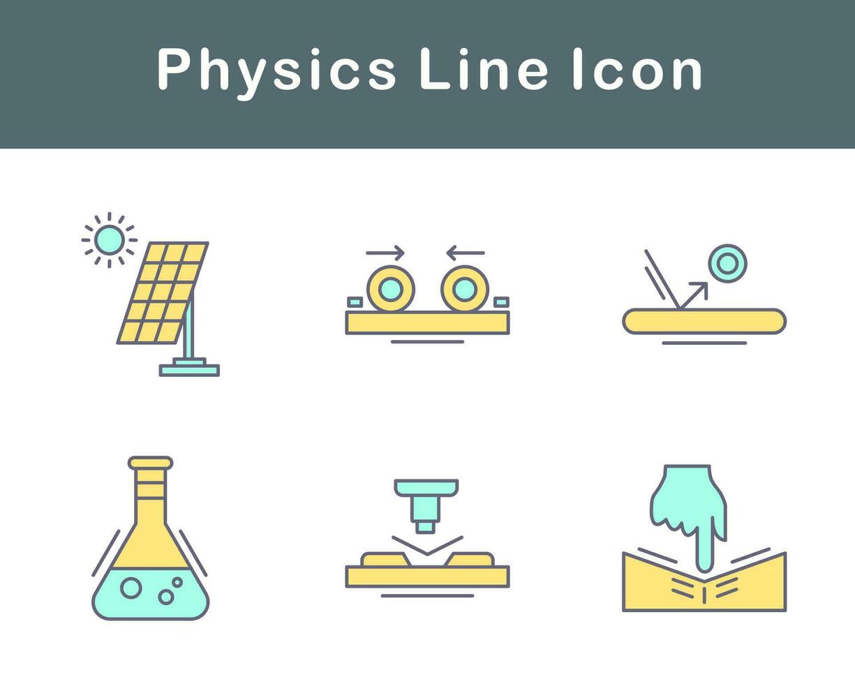 fisica vettore icona impostato