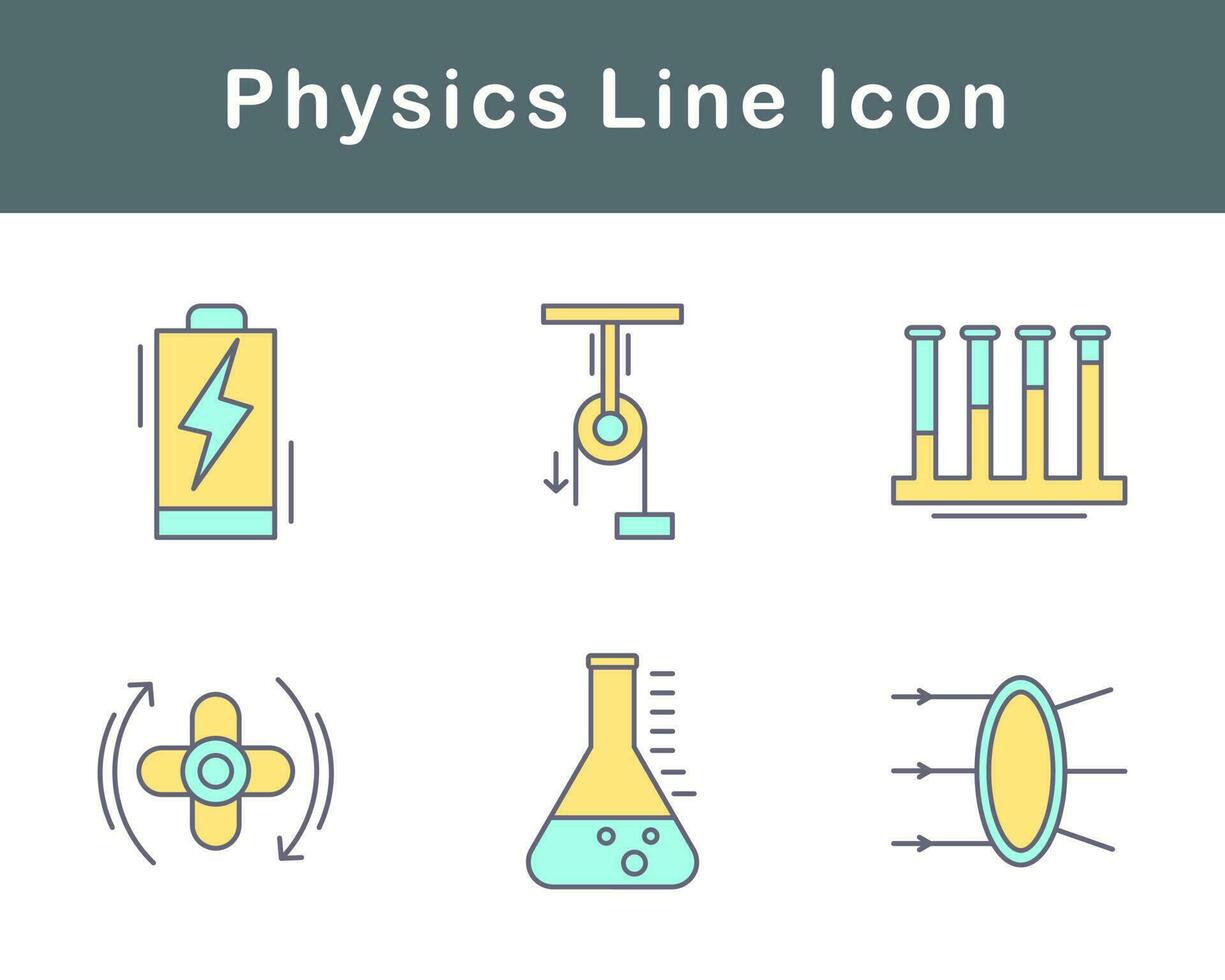 fisica vettore icona impostato