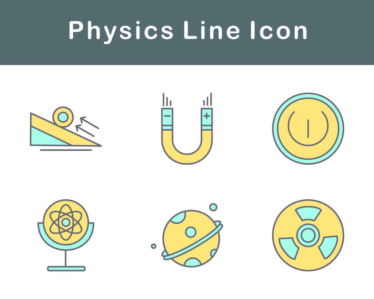 fisica vettore icona impostato