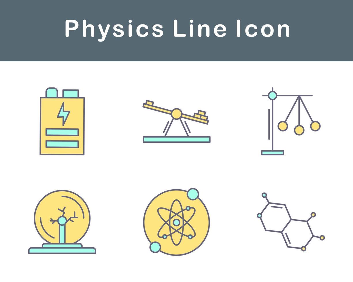 fisica vettore icona impostato