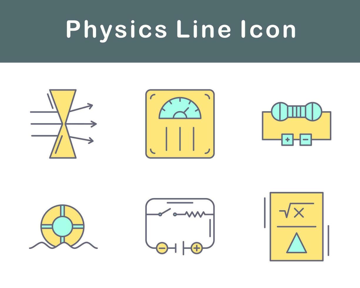 fisica vettore icona impostato