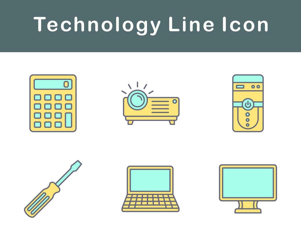 tecnologia vettore icona impostato