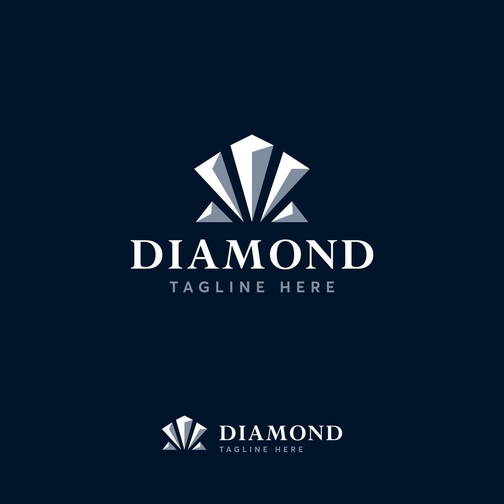 modello di disegni di logo di diamante, simbolo del logo di gioielli vettore