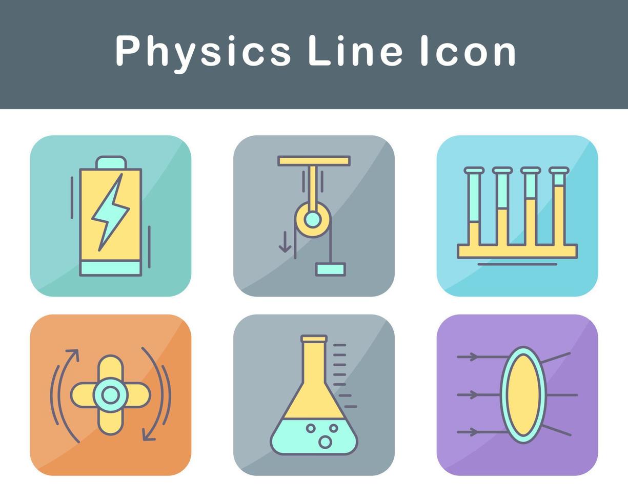 fisica vettore icona impostato