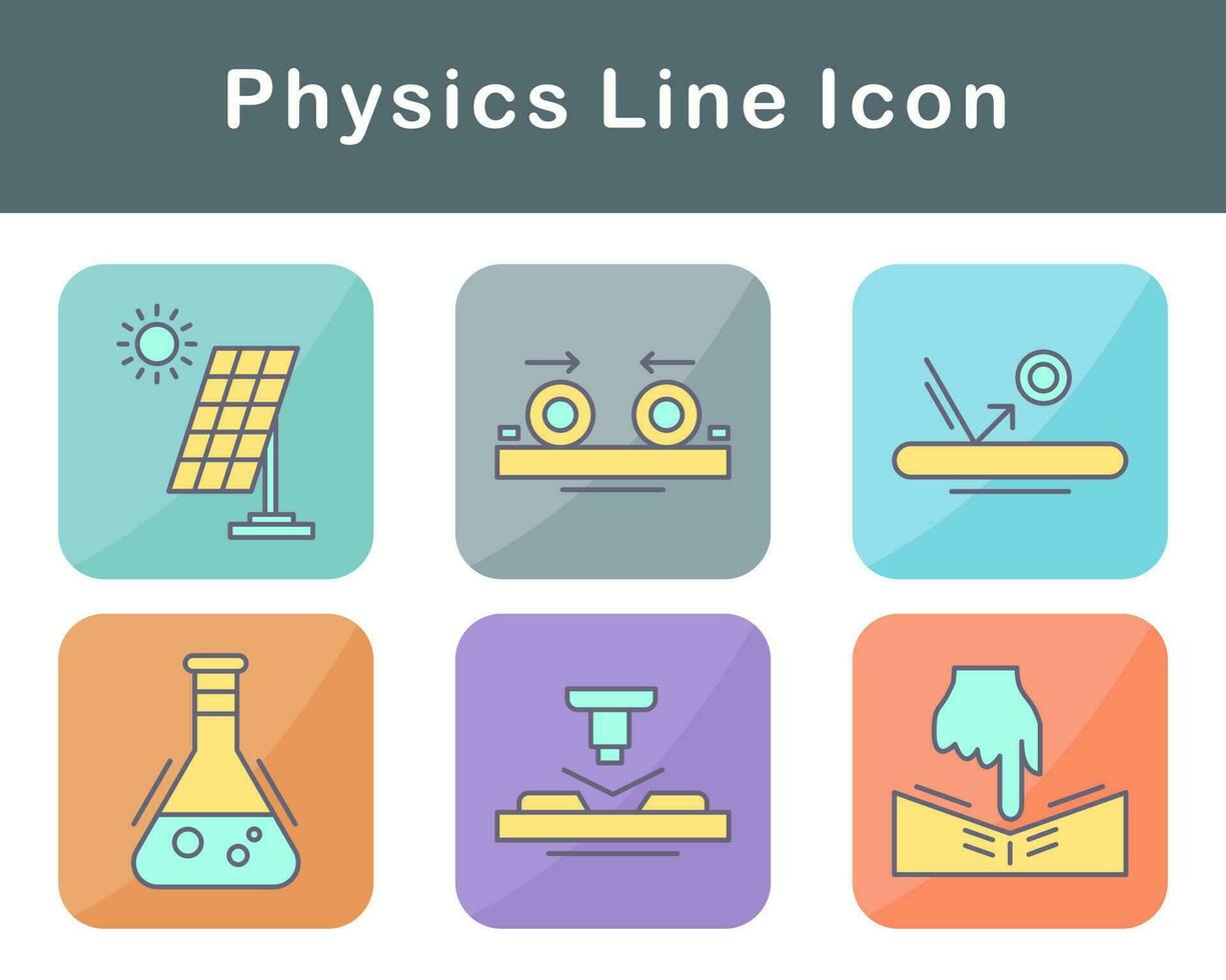 fisica vettore icona impostato