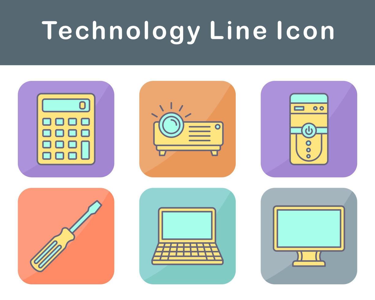 tecnologia vettore icona impostato