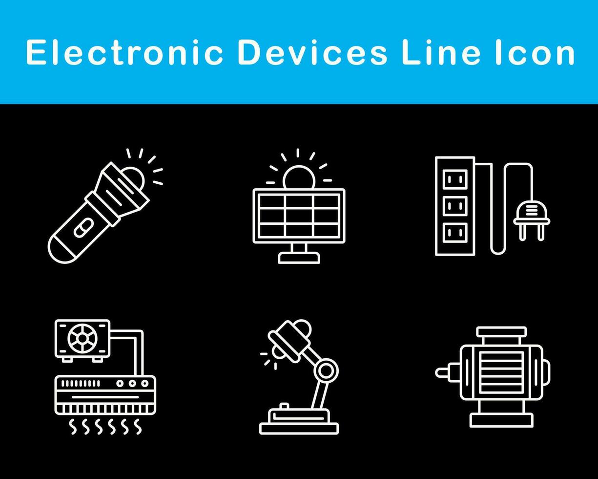 elettronico dispositivi vettore icona impostato