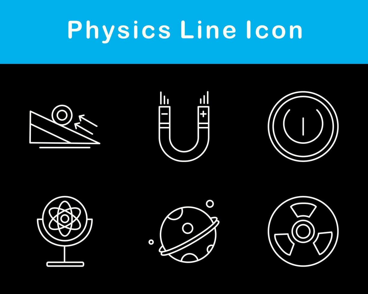 fisica vettore icona impostato