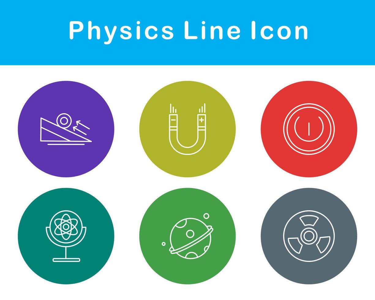 fisica vettore icona impostato