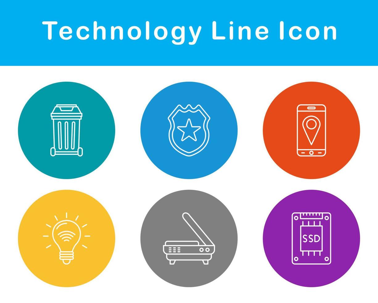 tecnologia vettore icona impostato