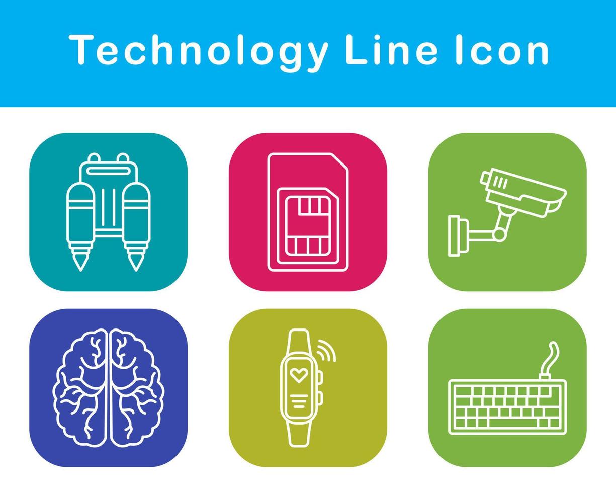 tecnologia vettore icona impostato