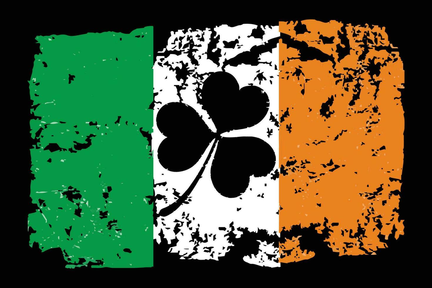 irlandesi bandiera st. Patrick giorno design vettore