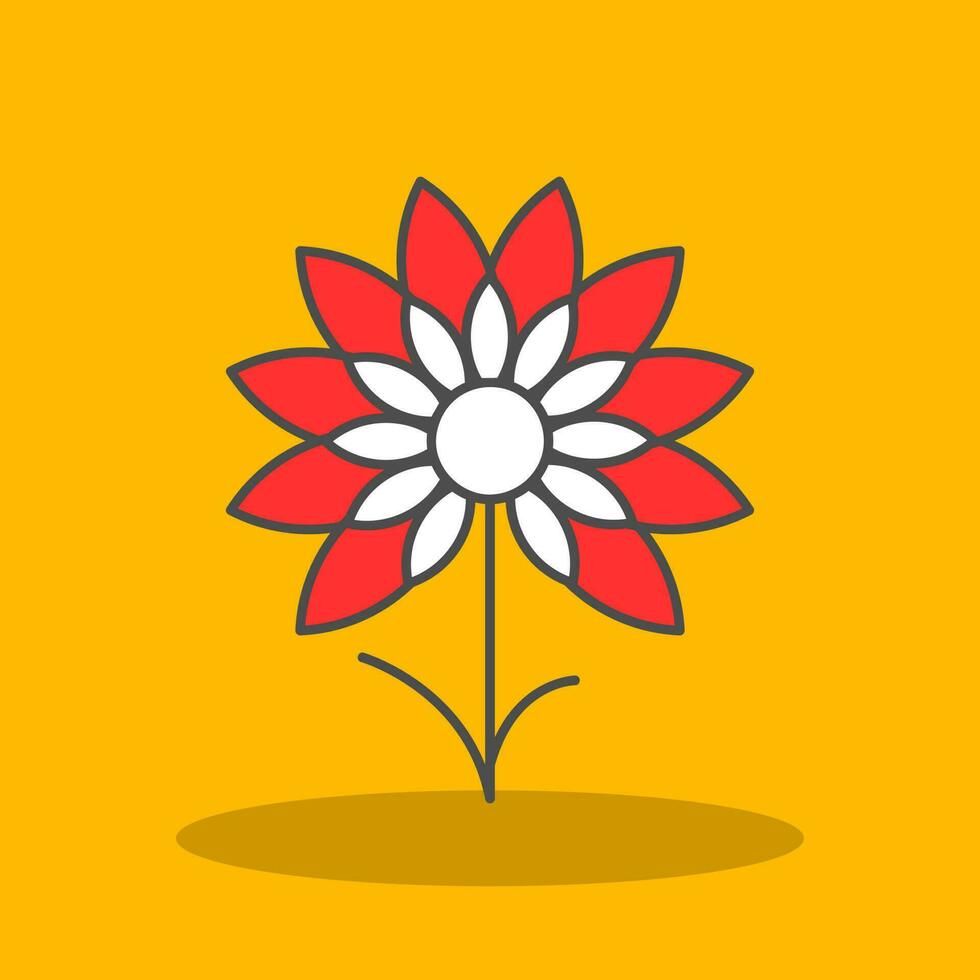 Erba cipollina fiori vettore icona design