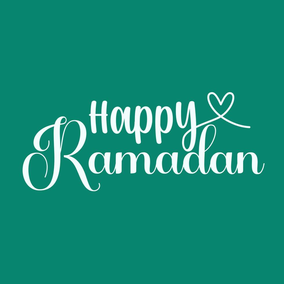 Ramadan inglese testo tipografia e calligrafia nel vettore. Ramadan tema, saluto carta, vettore