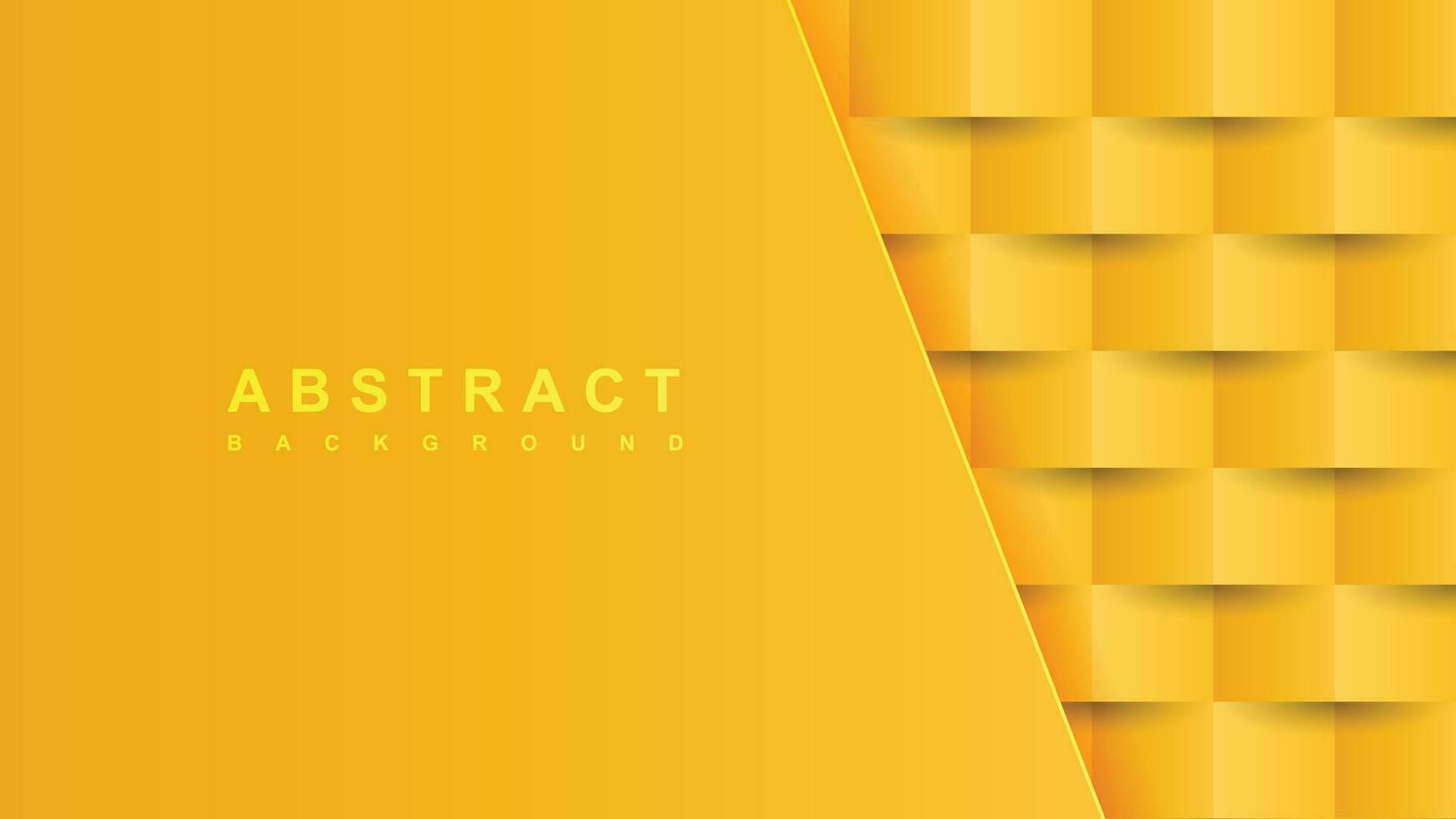 giallo astratto 3d carta arte stile con diagonale forma sovrapposizione stratificato vettore