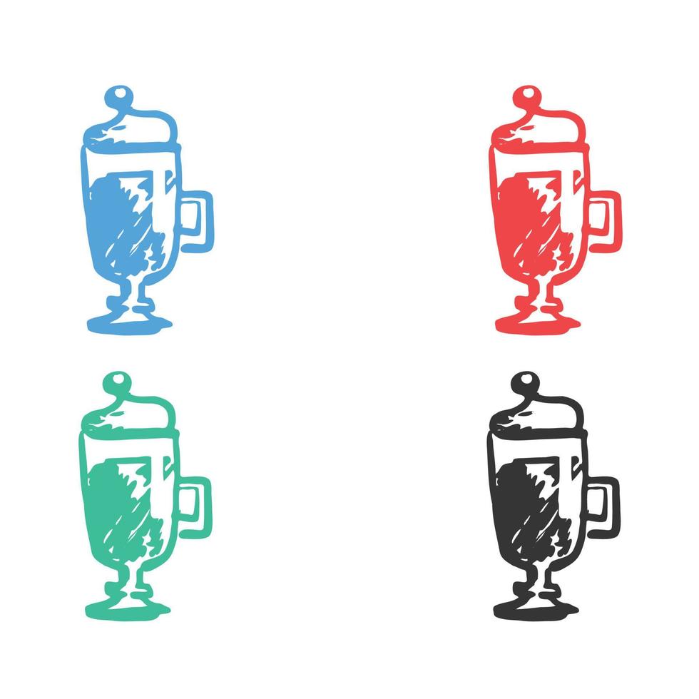 tè tazza icona, caffè tazza icona, tazza di caldo caffè logo, caffè vettore icone nel multiplo colori