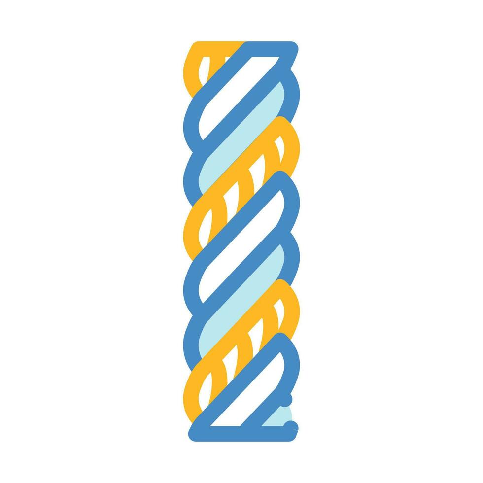triplex filo cavo colore icona vettore illustrazione