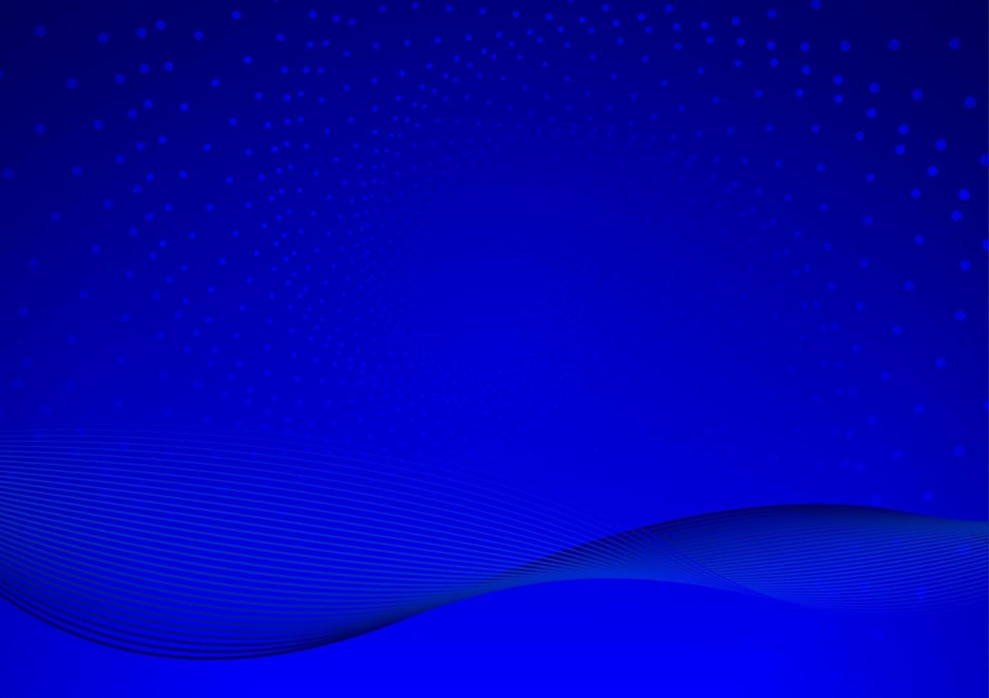 sfondo blu brillante astratto con illustrazione stra onda vettore