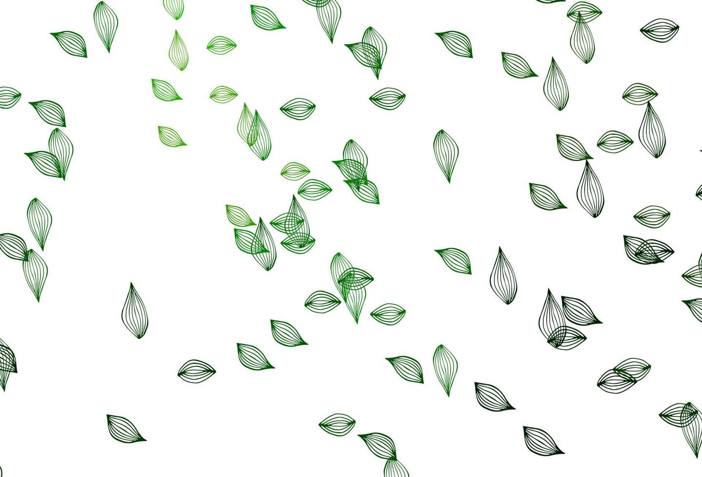 modello di doodle di vettore verde chiaro.