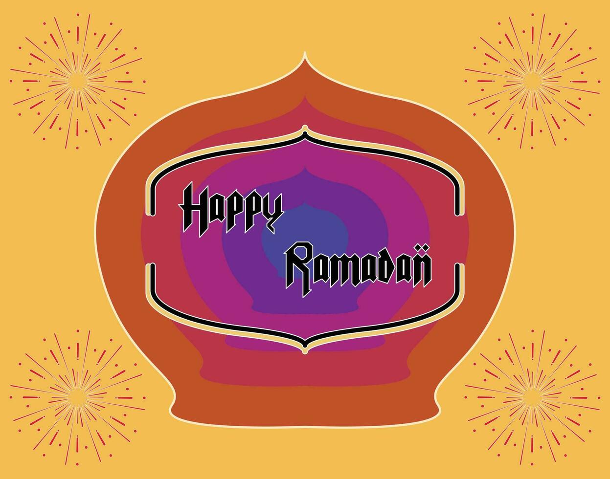 contento santo mese di Ramadan. saluto carta per il mese di Ramadan. vettori, illustrazioni, striscioni, saluto carte, manifesti e sfondi. vettore