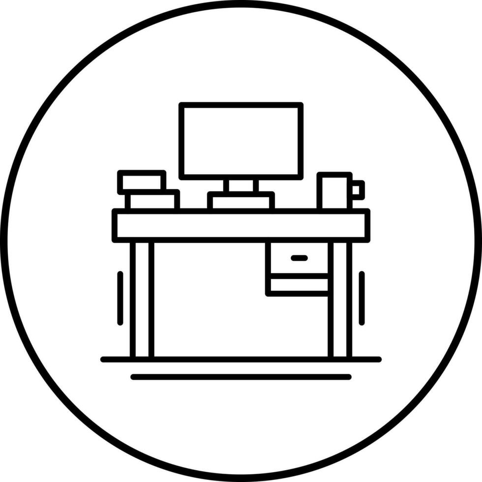 icona vettore scrivania