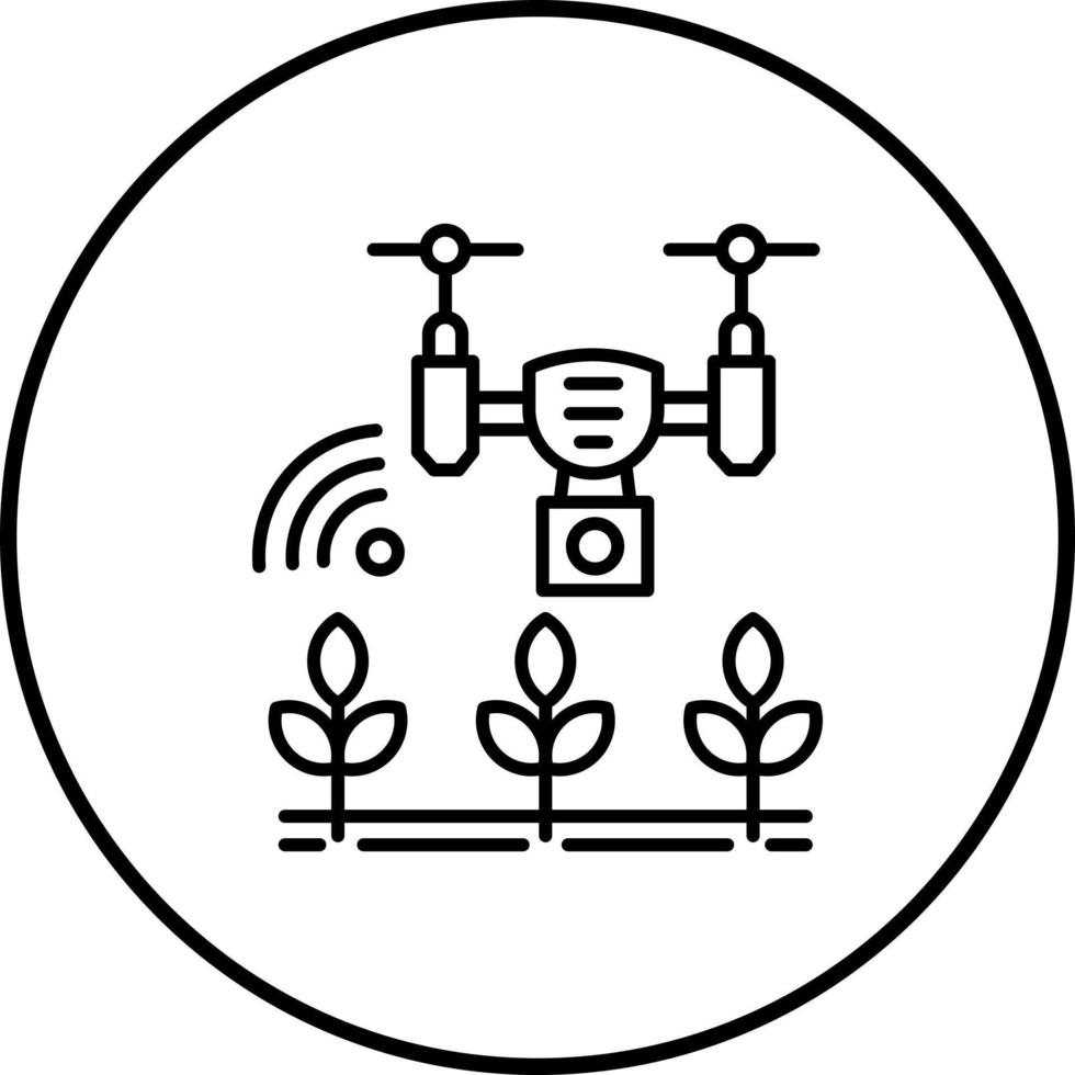 inteligente azienda agricola vettore icona