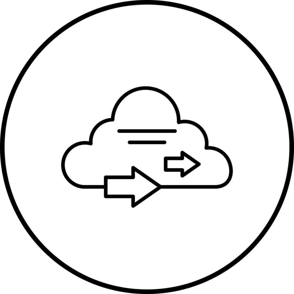 icona del vettore di cloud computing