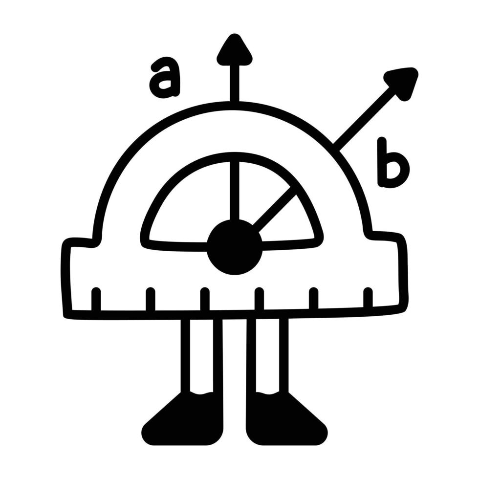 concetti di goniometro alla moda vettore