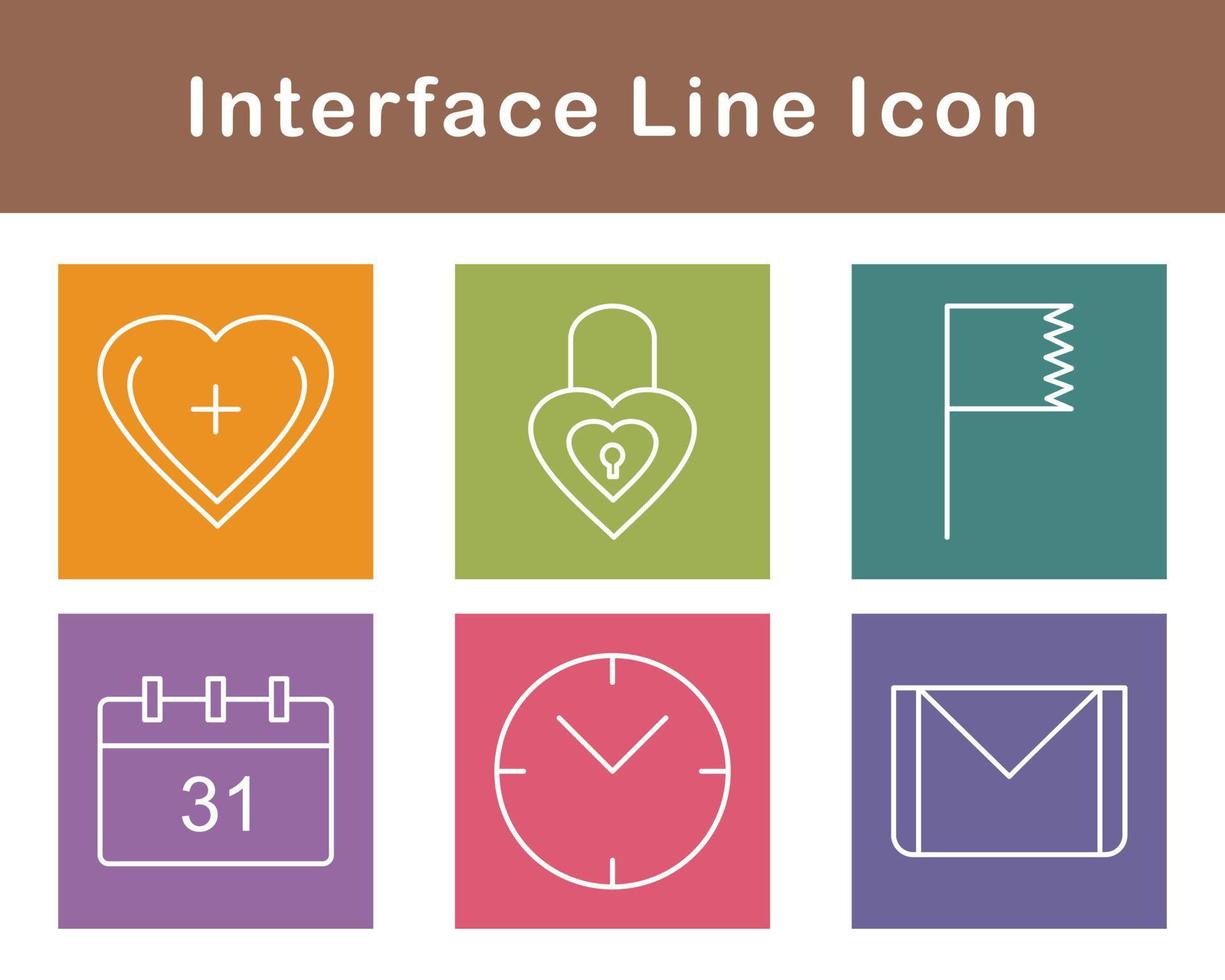 interfaccia vettore icona impostato