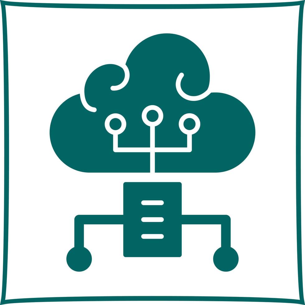 icona del vettore di cloud computing