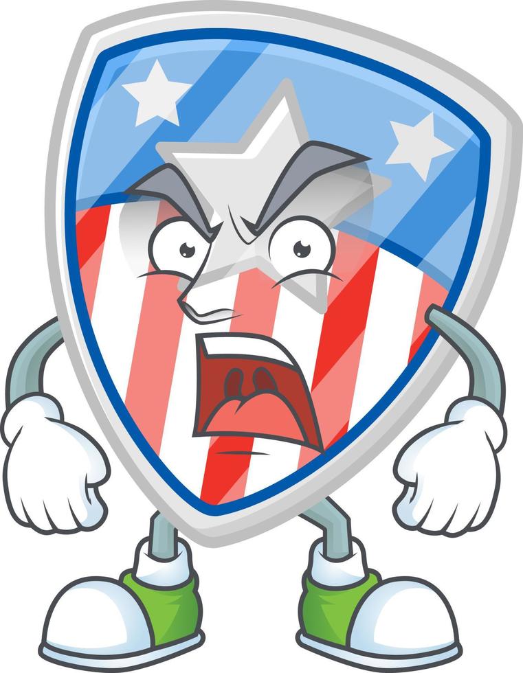 scudo badge Stati Uniti d'America con stella icona design vettore