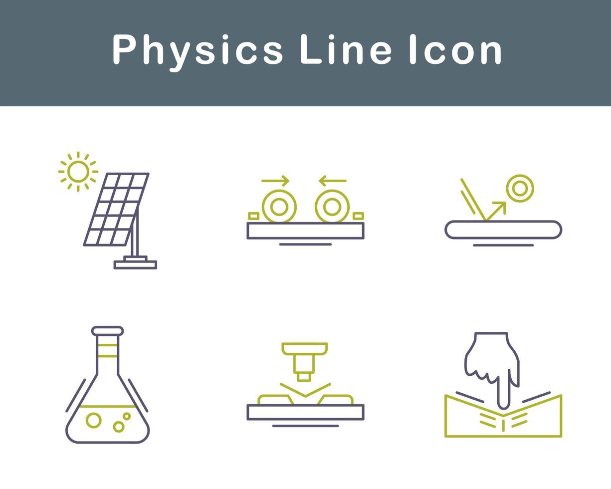 fisica vettore icona impostato