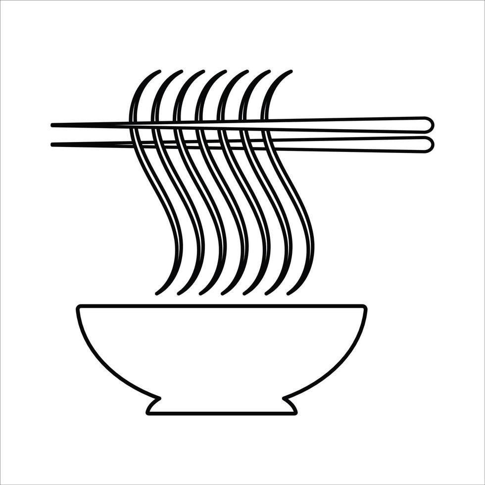 tagliatelle illustrazione su bianca sfondo vettore