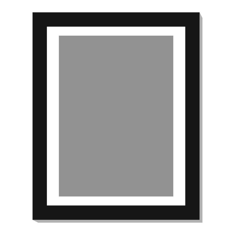 telaio foto piazza a4, immagine nero isolato, pittura confine galleria vettore