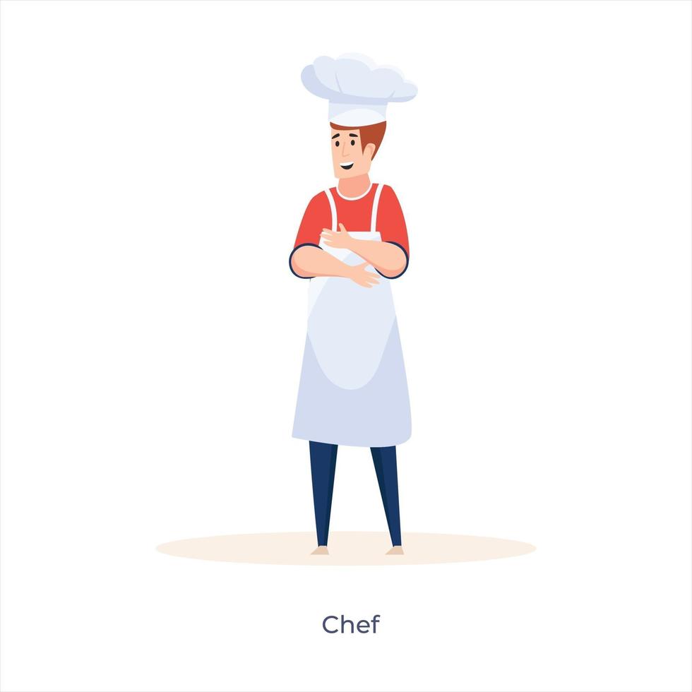 avatar chef maschio vettore