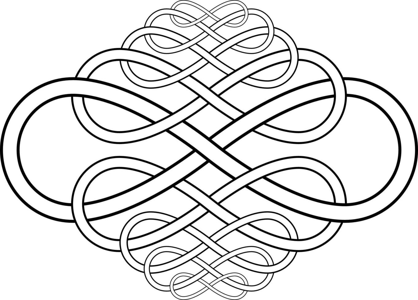 calligrafia nodo modello a partire dal il infinito simbolo vettore