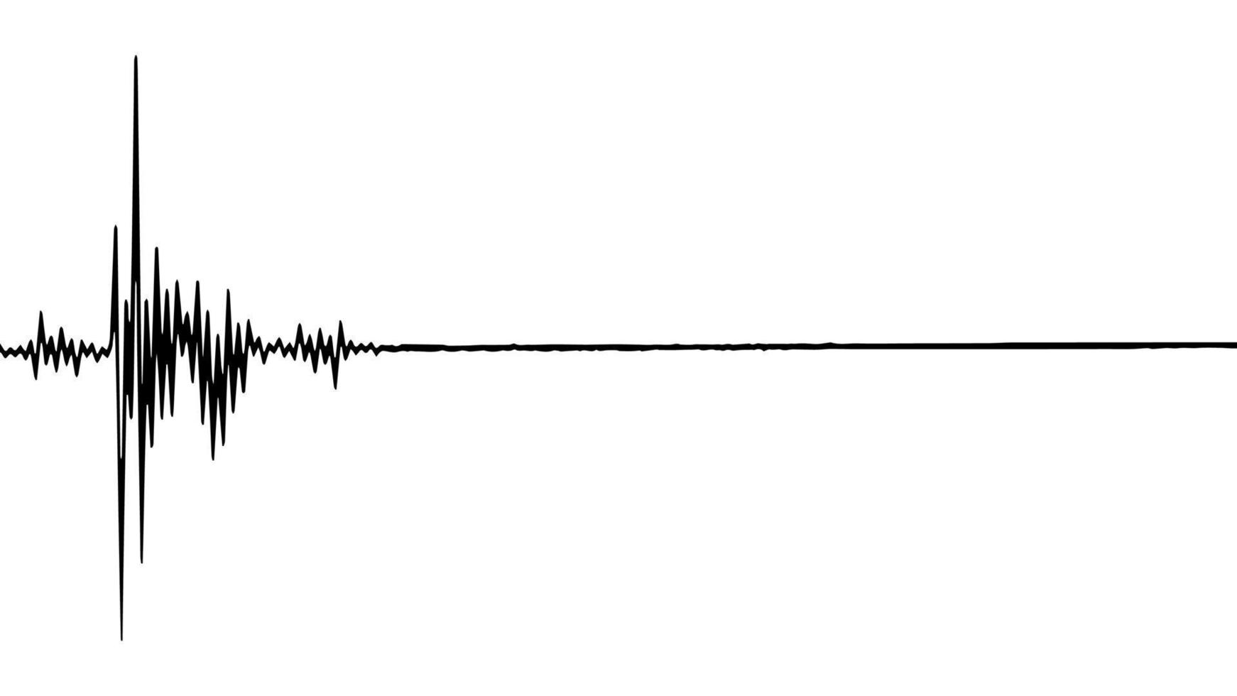 terremoto sismico onda terra, tremito sismografo sismologia suono diagramma più ricco vettore