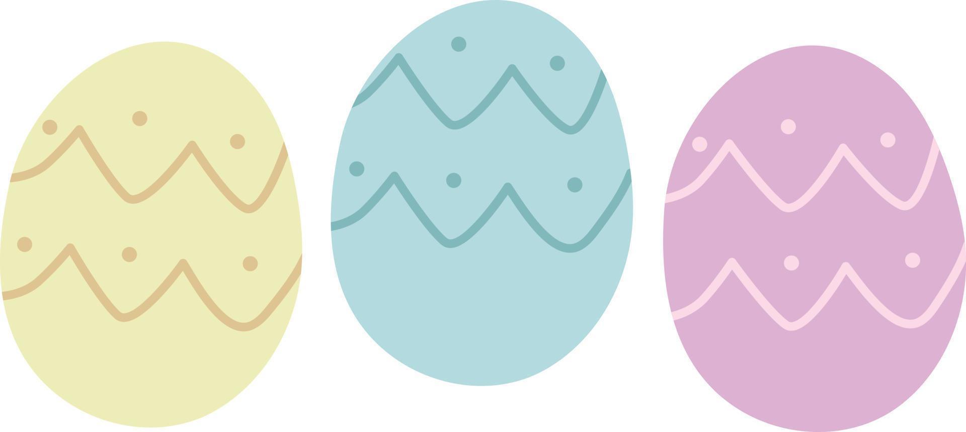 carino Pasqua uova pastello colore vettore
