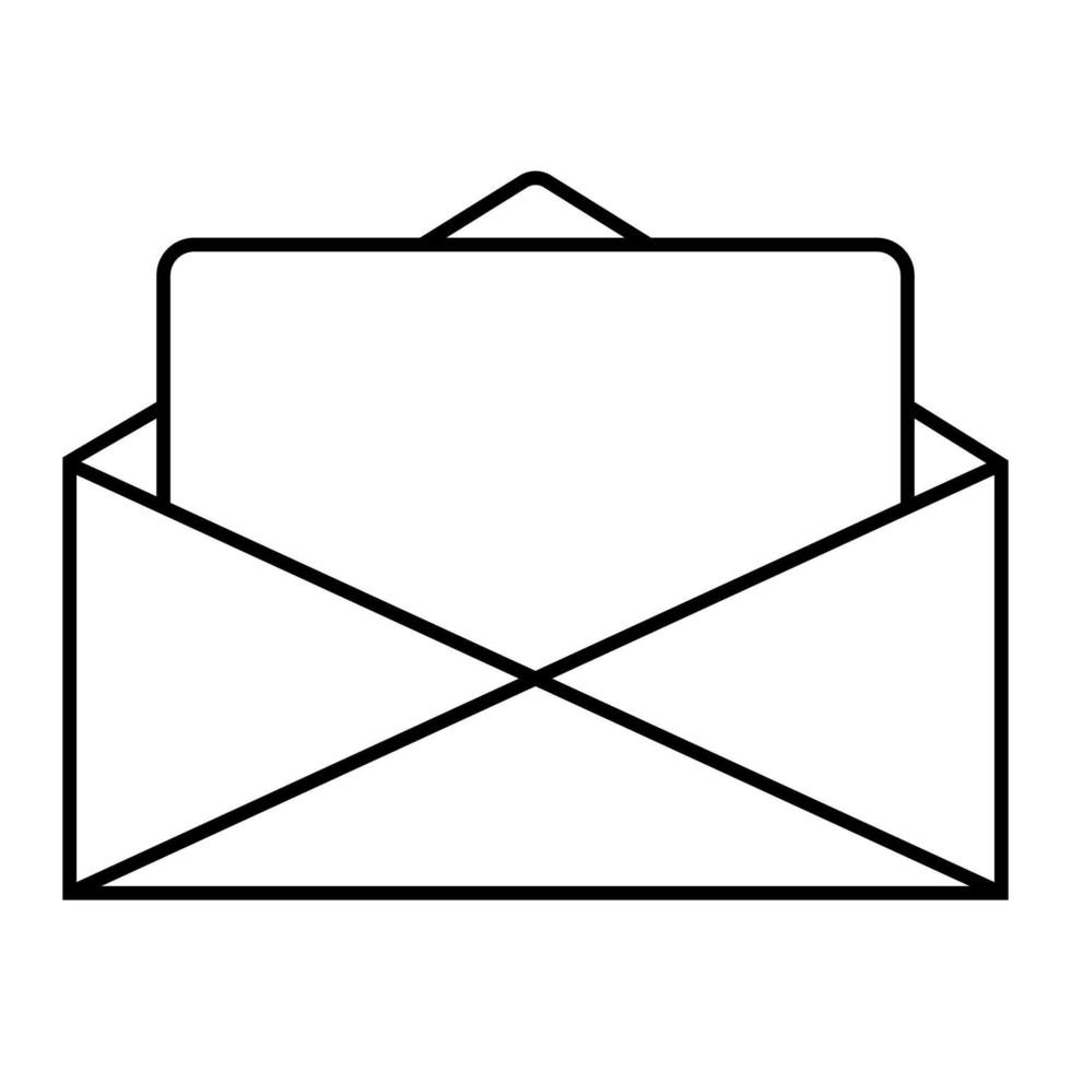 modello posta carta, lettera postale Nota, e-mail Aperto vuoto Messaggio vettore